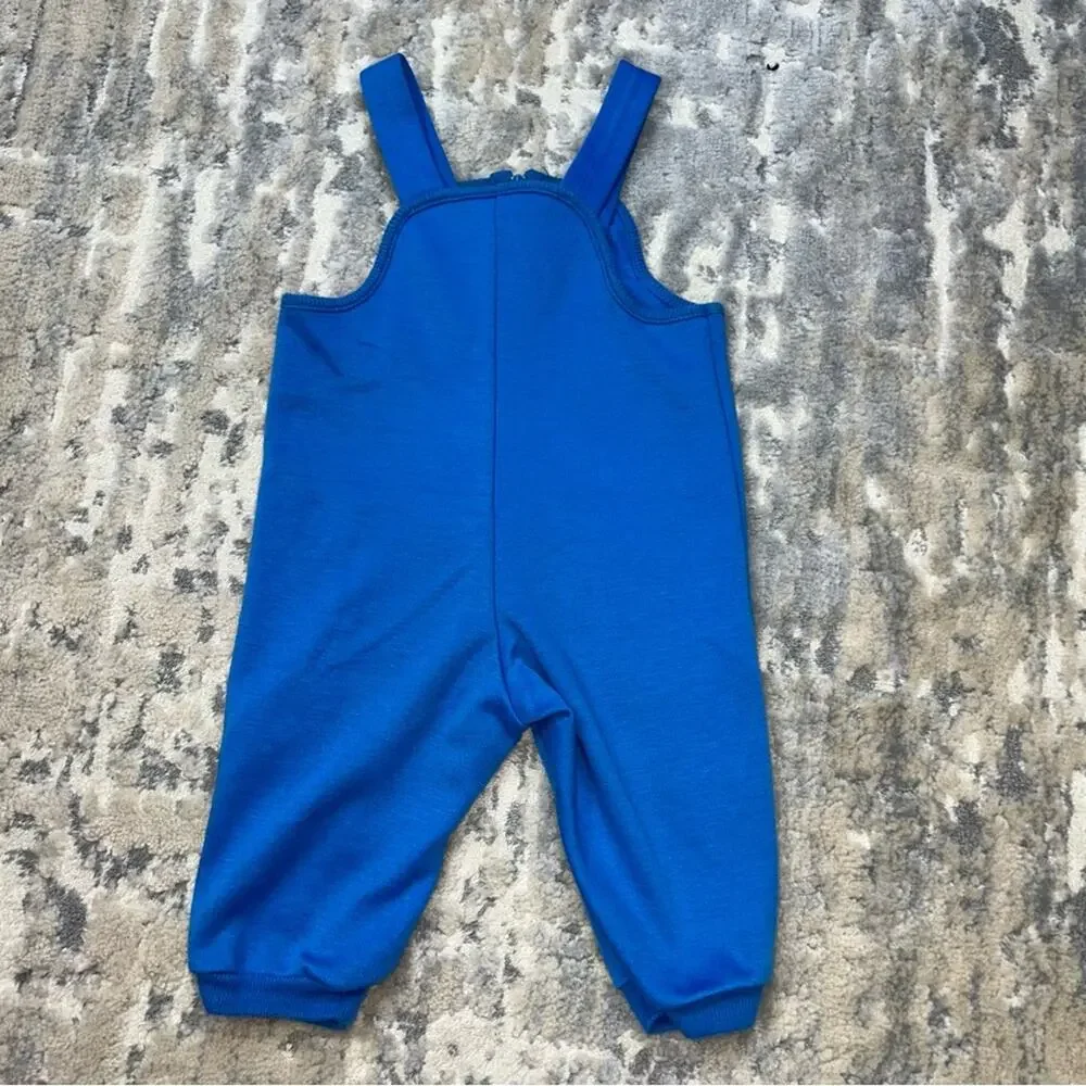 Vintage Lacoste IZOD Color Block Blue Romper 6-9 months